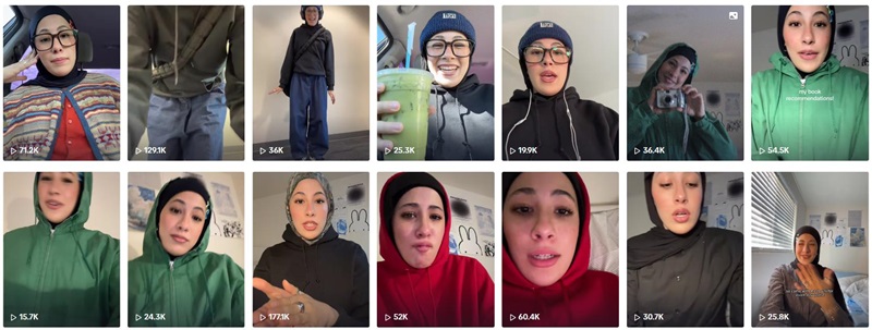 TikTok網(wǎng)紅:美國90萬粉絲生活搞笑女博主頻道內(nèi)容