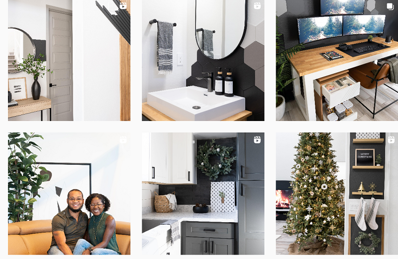 Instagram美國(guó)家居類情侶博主主頁(yè)