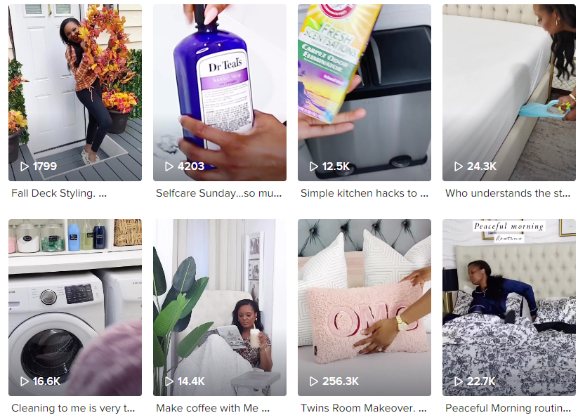 Tik Tok泰國紅人頻道內容