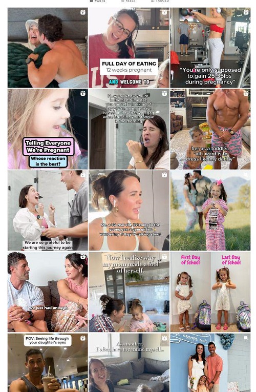 :美國Instagram情侶健身運動網(wǎng)紅博主頻道內(nèi)容