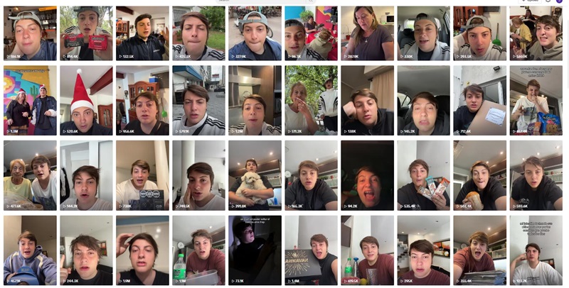 TikTok網(wǎng)紅營銷:阿根廷百萬粉絲生活美食測評類博主頻道內(nèi)容