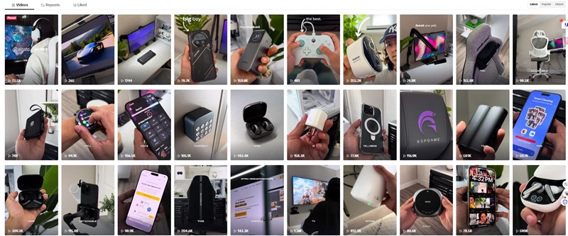 TikTok達(dá)人營(yíng)銷(xiāo):美國(guó)科技游戲設(shè)備測(cè)評(píng)KOL網(wǎng)紅頻道內(nèi)容