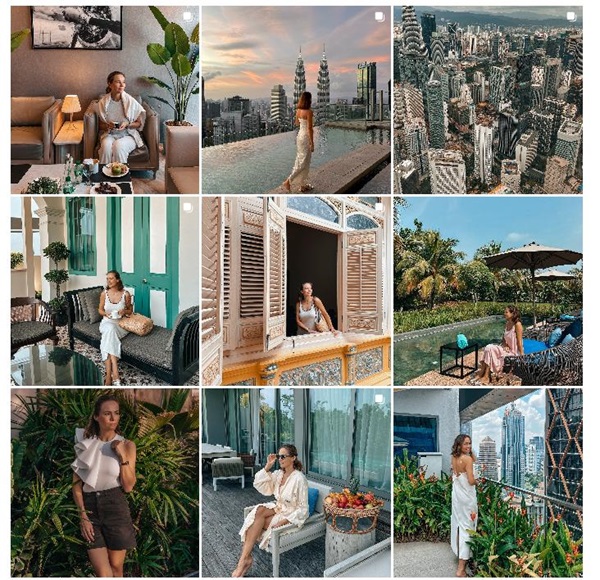 Instagram網(wǎng)紅營銷:俄羅斯莫斯科旅游類中腰部博主頻道內(nèi)容