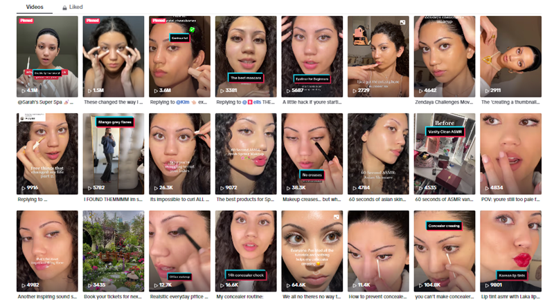 英國美妝個護網(wǎng)紅博主頻道內(nèi)容