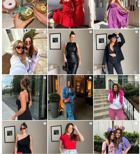 Instagram時尚穿搭尾部美國博主KOL頻道內(nèi)容