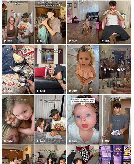 美國(guó)百萬(wàn)粉絲家居母嬰男博主Instagram頻道內(nèi)容