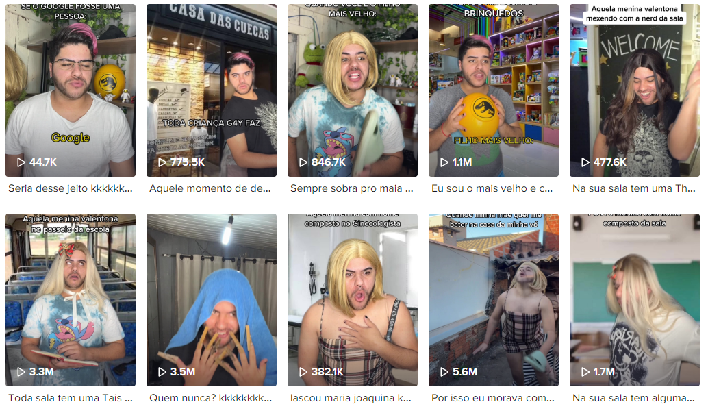 Tik Tok泰國紅人頻道內(nèi)容