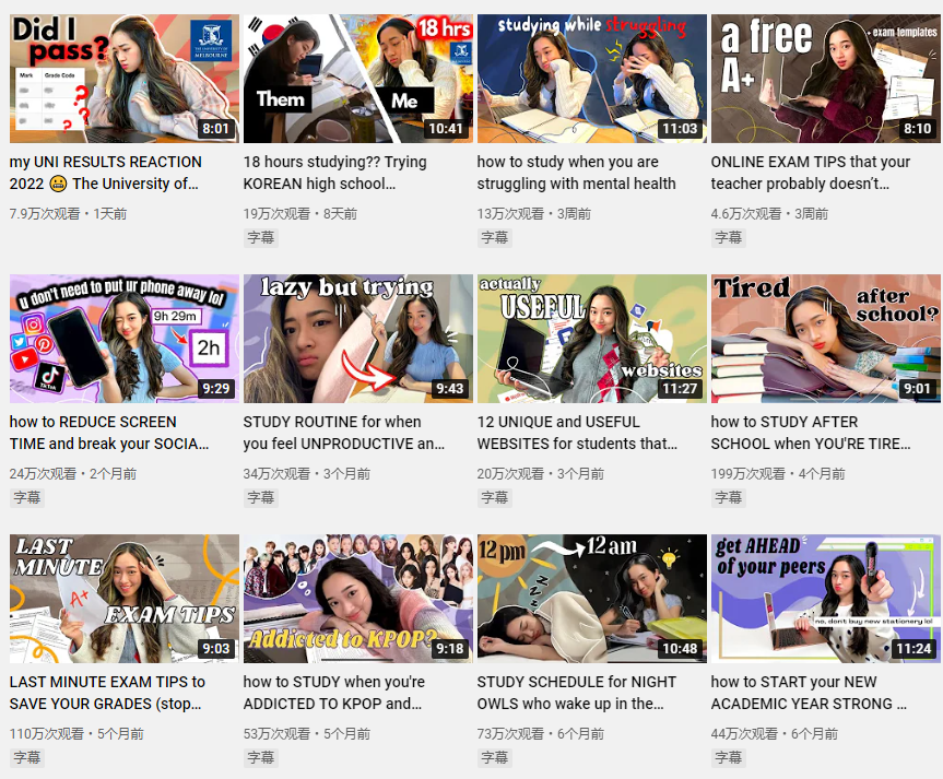 日本YouTube紅人頻道內(nèi)容