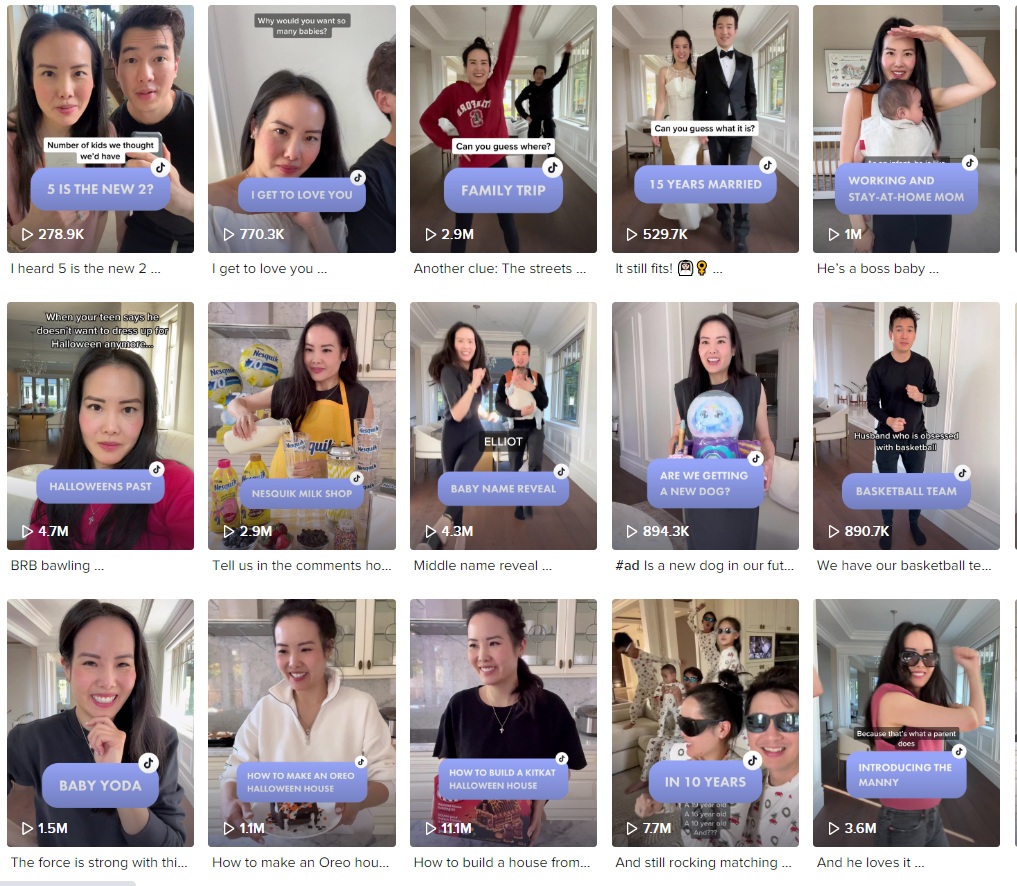 Tik Tok泰國紅人頻道內(nèi)容