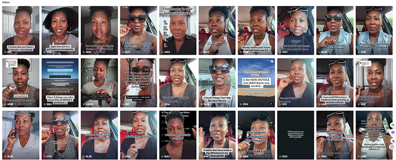 TikTok網(wǎng)紅:美國(guó)金融類小微網(wǎng)紅頻道內(nèi)容