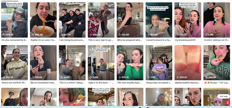 220W粉絲的Tiktok美國(guó)美妝生活類網(wǎng)紅博主頻道內(nèi)容