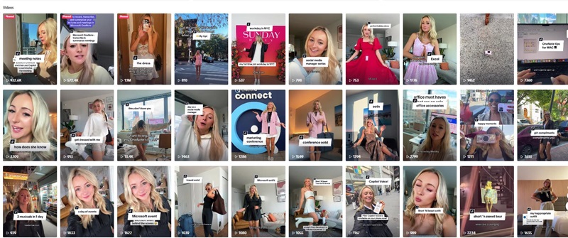 TikTok網(wǎng)紅推廣:美國(guó)生活職場(chǎng)日常類博主頻道內(nèi)容