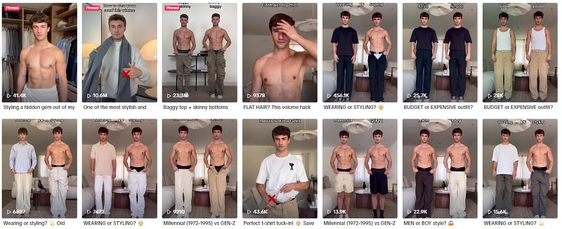 tiktok荷蘭時尚穿搭網(wǎng)紅,護(hù)膚化妝博主帶貨頻道內(nèi)容