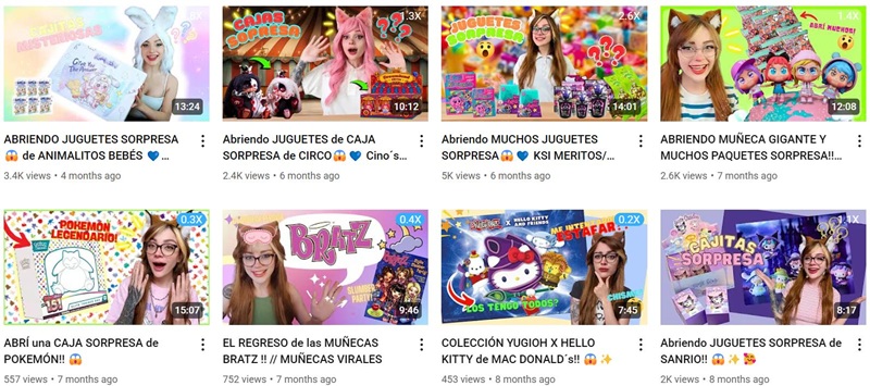 YouTube網(wǎng)紅推廣:墨西哥百萬粉絲游戲kol博主頻道內(nèi)容