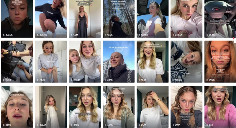 TikTok紅人推廣:德國時尚服飾穿搭博主美妝海外達人頻道內(nèi)容