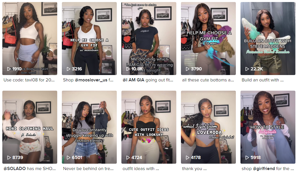 Tik Tok泰國紅人頻道內(nèi)容