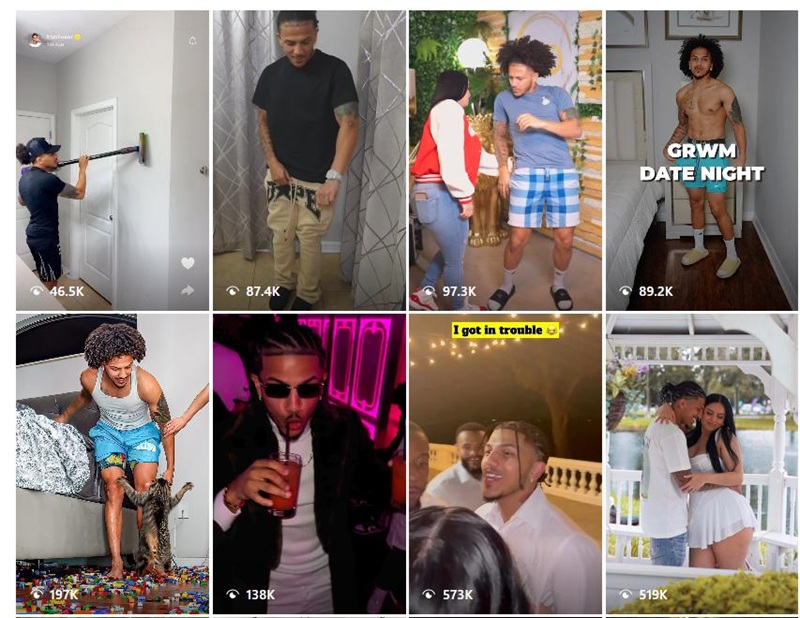 Instagram網(wǎng)紅推廣:美國(guó)時(shí)尚服飾情侶中腰部博主頻道內(nèi)容