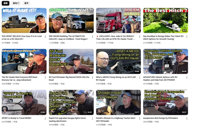 YouTube網(wǎng)紅營銷:美國戶外冒險越野類紅人推廣頻道內容