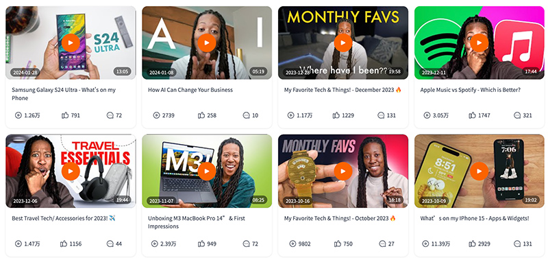 美國app軟件測評類youtube博主紅人推薦頻道內容